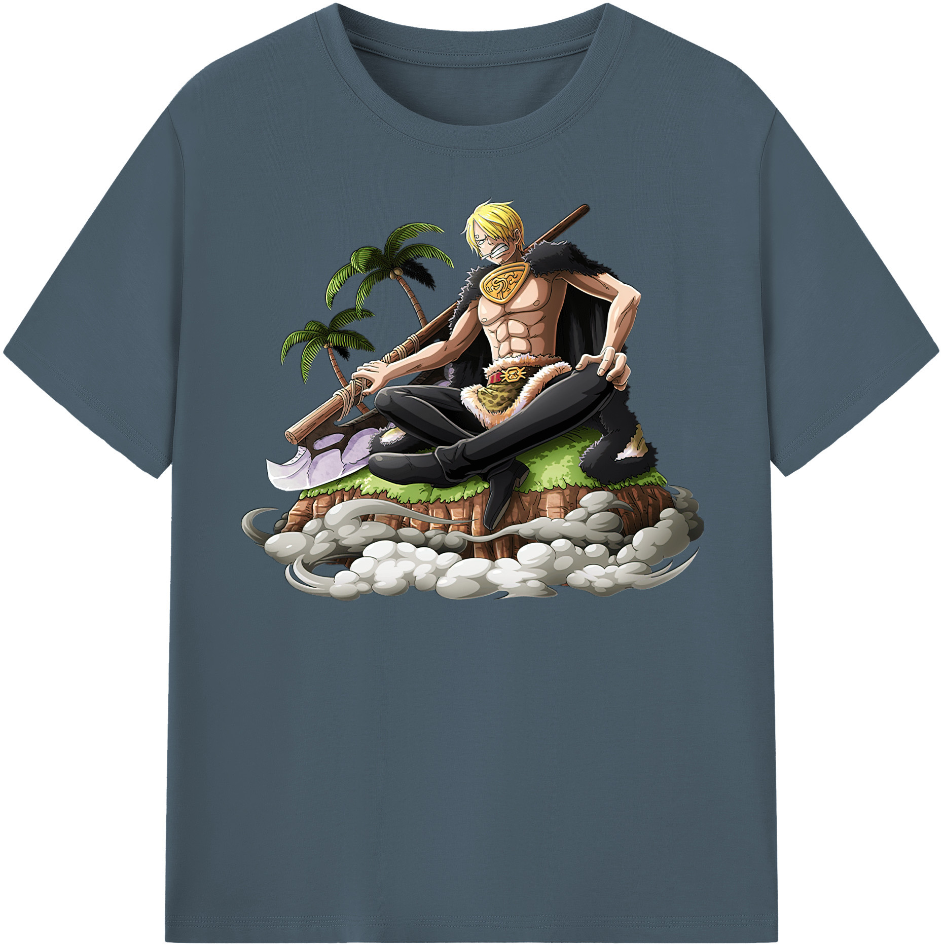 ワンピース サンジ ONE PIECE Sanji 綿100％半袖Tシャツ（フロントプリント）